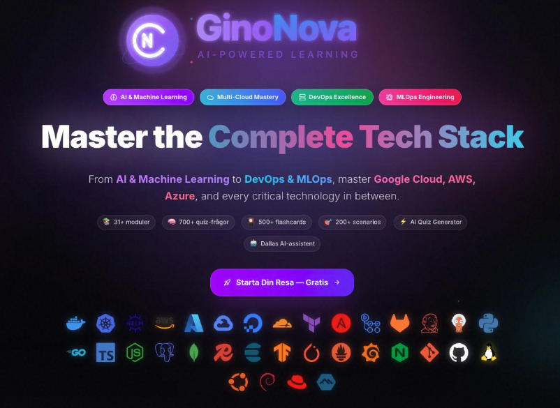 GinoNova - AI-Powered Learning Platform